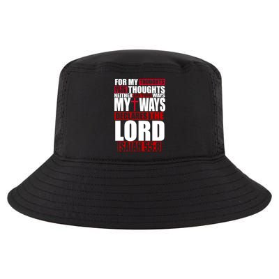 My Thoughts My Ways Declarers The Lord Isaiah 55:8 Cool Comfort Performance Bucket Hat
