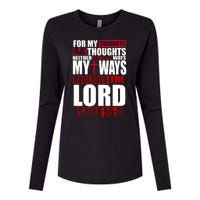 My Thoughts My Ways Declarers The Lord Isaiah 55:8 Womens Cotton Relaxed Long Sleeve T-Shirt