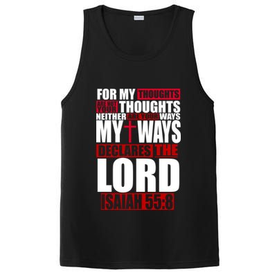 My Thoughts My Ways Declarers The Lord Isaiah 55:8 PosiCharge Competitor Tank