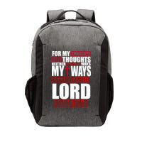 My Thoughts My Ways Declarers The Lord Isaiah 55:8 Vector Backpack
