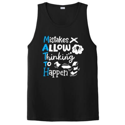 Math Teacher Math Student Mistakes Allow Thinking To Happen PosiCharge Competitor Tank