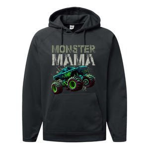 Monster Truck Mama Family Matching Monster Performance Fleece Hoodie