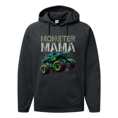 Monster Truck Mama Family Matching Monster Performance Fleece Hoodie