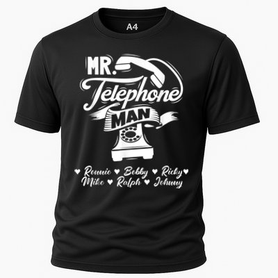 Mr. Telephone Man Ronnie Bobby Ricky Mike Ralph & Johnny Cooling Performance Crew T-Shirt