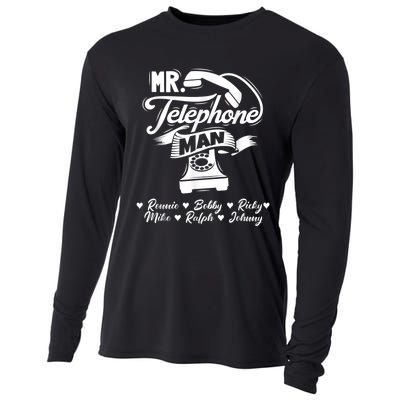 Mr. Telephone Man Ronnie Bobby Ricky Mike Ralph & Johnny Cooling Performance Long Sleeve Crew