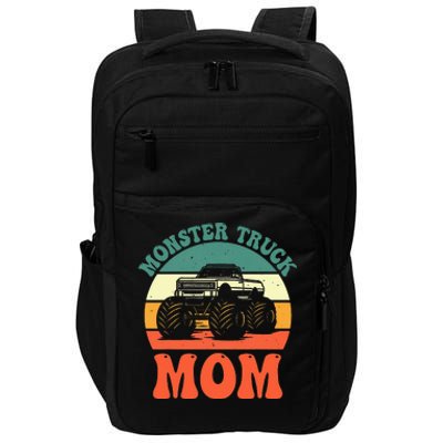 Monster Truck Mom Retro Vintage Monster Truck Impact Tech Backpack