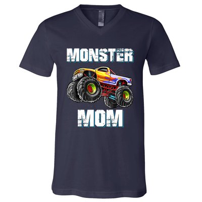 Monster Truck Mom V-Neck T-Shirt