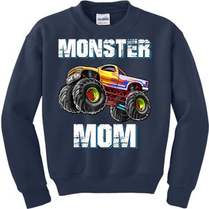 Monster Truck Mom Kids Sweatshirt