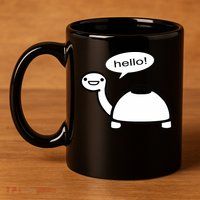 Mine Turtle 11oz C Handle Ceramic Mug