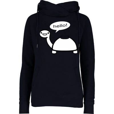 Mine Turtle Womens Funnel Neck Pullover Hood