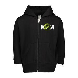 Mother Tennis Mom Funny Tennis Gift Toddler Zip Fleece Hoodie