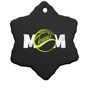 Mother Tennis Mom Funny Tennis Gift Ceramic Star Ornament