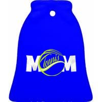 Mother Tennis Mom Funny Tennis Gift Ceramic Bell Ornament