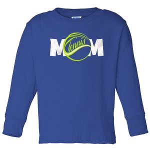 Mother Tennis Mom Funny Tennis Gift Toddler Long Sleeve Shirt