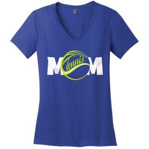 Mother Tennis Mom Funny Tennis Gift Women's V-Neck T-Shirt