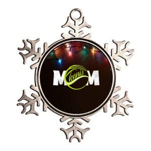 Mother Tennis Mom Funny Tennis Gift Metallic Star Ornament