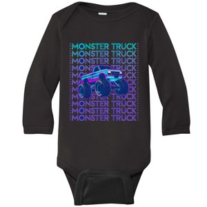 Monster Truck Baby Long Sleeve Bodysuit