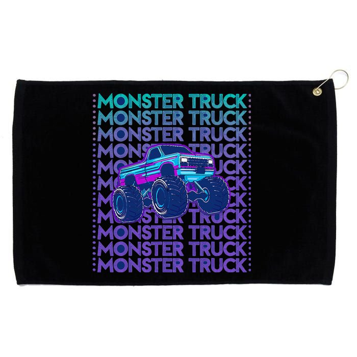 Monster Truck Grommeted Golf Towel