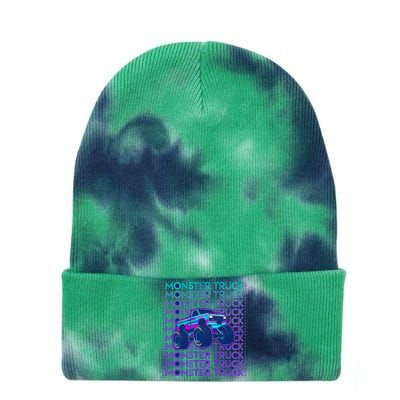 Monster Truck Tie Dye 12in Knit Beanie