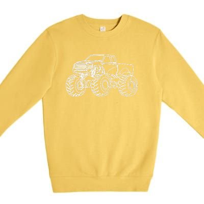 Monster Truck Premium Crewneck Sweatshirt