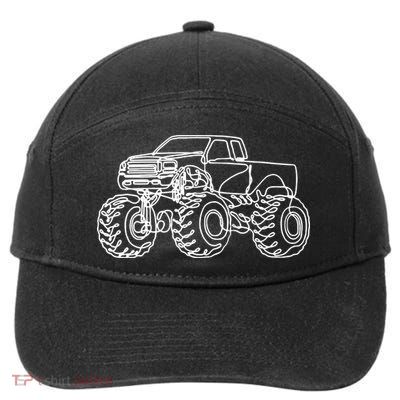 Monster Truck 7-Panel Snapback Hat