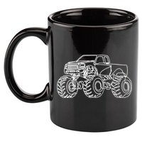 Monster Truck 11oz C Handle Ceramic Mug