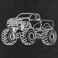 Monster Truck 11oz C Handle Ceramic Mug