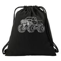 Monster Truck Drawstring Bag