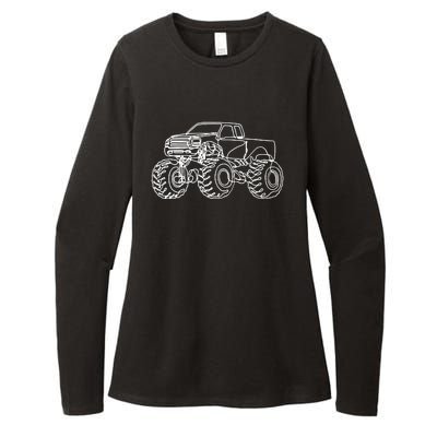 Monster Truck Womens CVC Long Sleeve Shirt