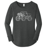 Monster Truck Women's Perfect Tri Tunic Long Sleeve Shirt