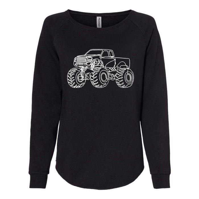 Monster Truck Womens California Wash Sweatshirt