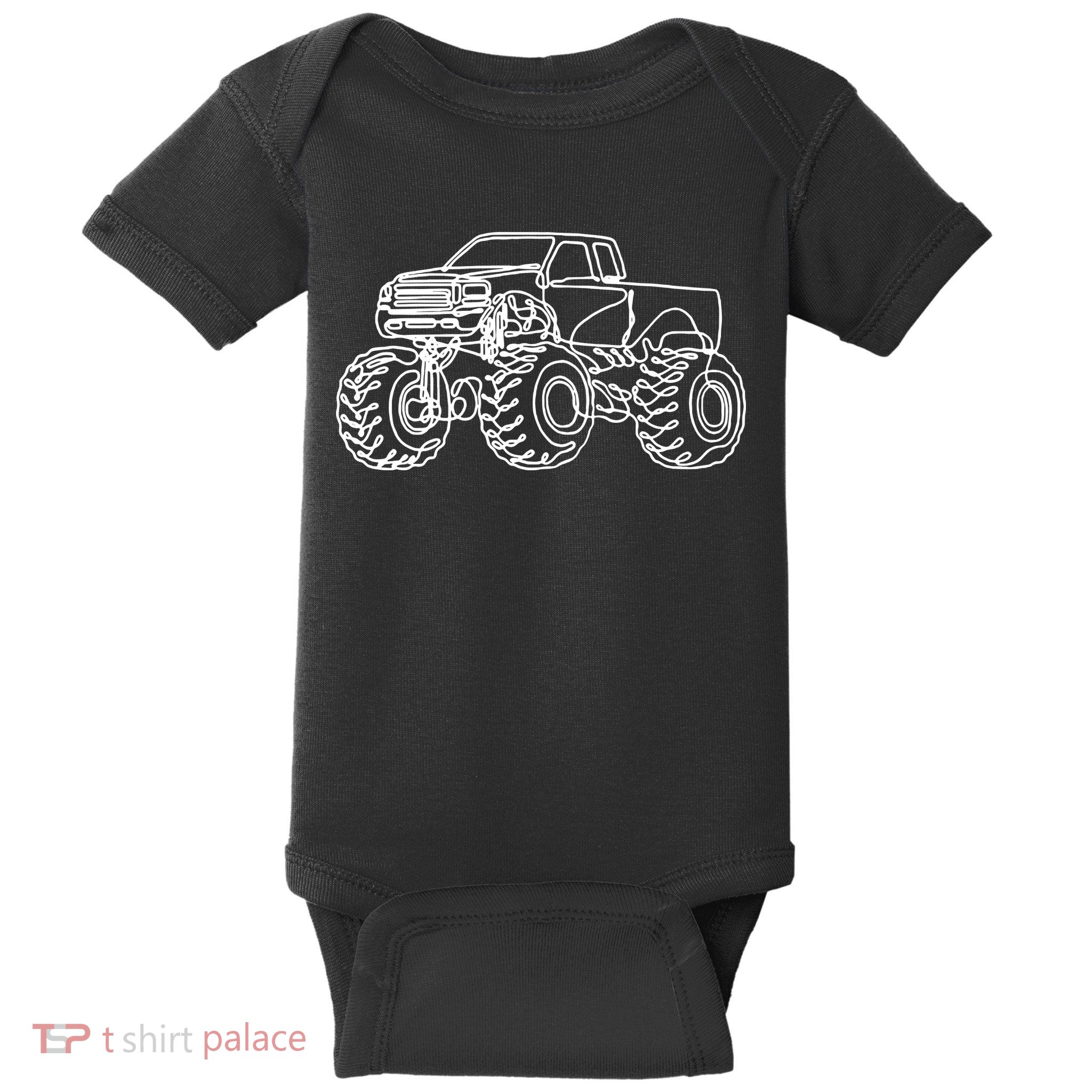 Monster Truck Baby Bodysuit
