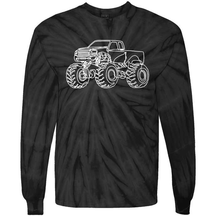 Monster Truck Tie-Dye Long Sleeve Shirt