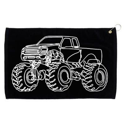 Monster Truck Grommeted Golf Towel