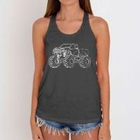 Monster Truck Women's Knotted Racerback Tank