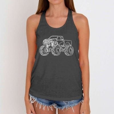 Monster Truck Women's Knotted Racerback Tank