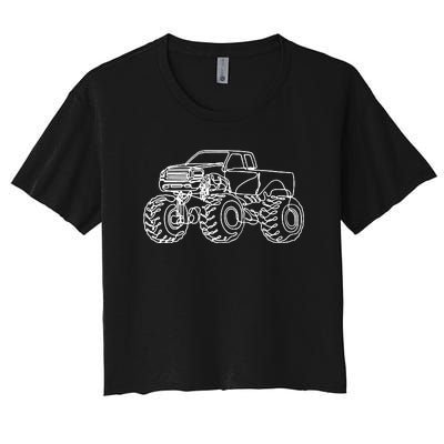 Monster Truck Women's Crop Top Tee