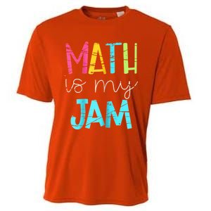 Math Teacher Math Is My Jam Gift Cooling Performance Crew T-Shirt