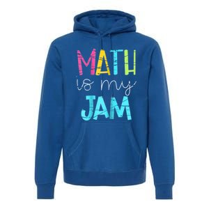 Math Teacher Math Is My Jam Gift Premium Hoodie