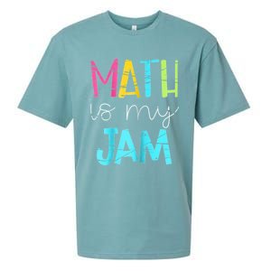 Math Teacher Math Is My Jam Gift Sueded Cloud Jersey T-Shirt