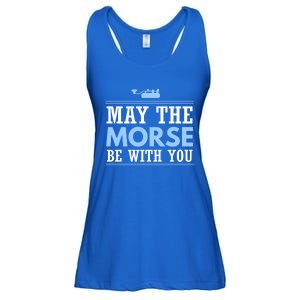 May The Morse Be With You Gift Code Ham Radio Gift Ladies Essential Flowy Tank