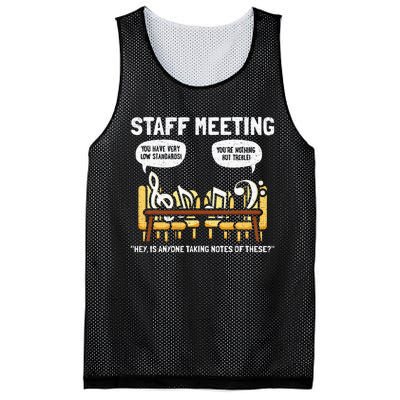 Music Theory Musician Music Teacher Funny Musical Notes Mesh Reversible Basketball Jersey Tank