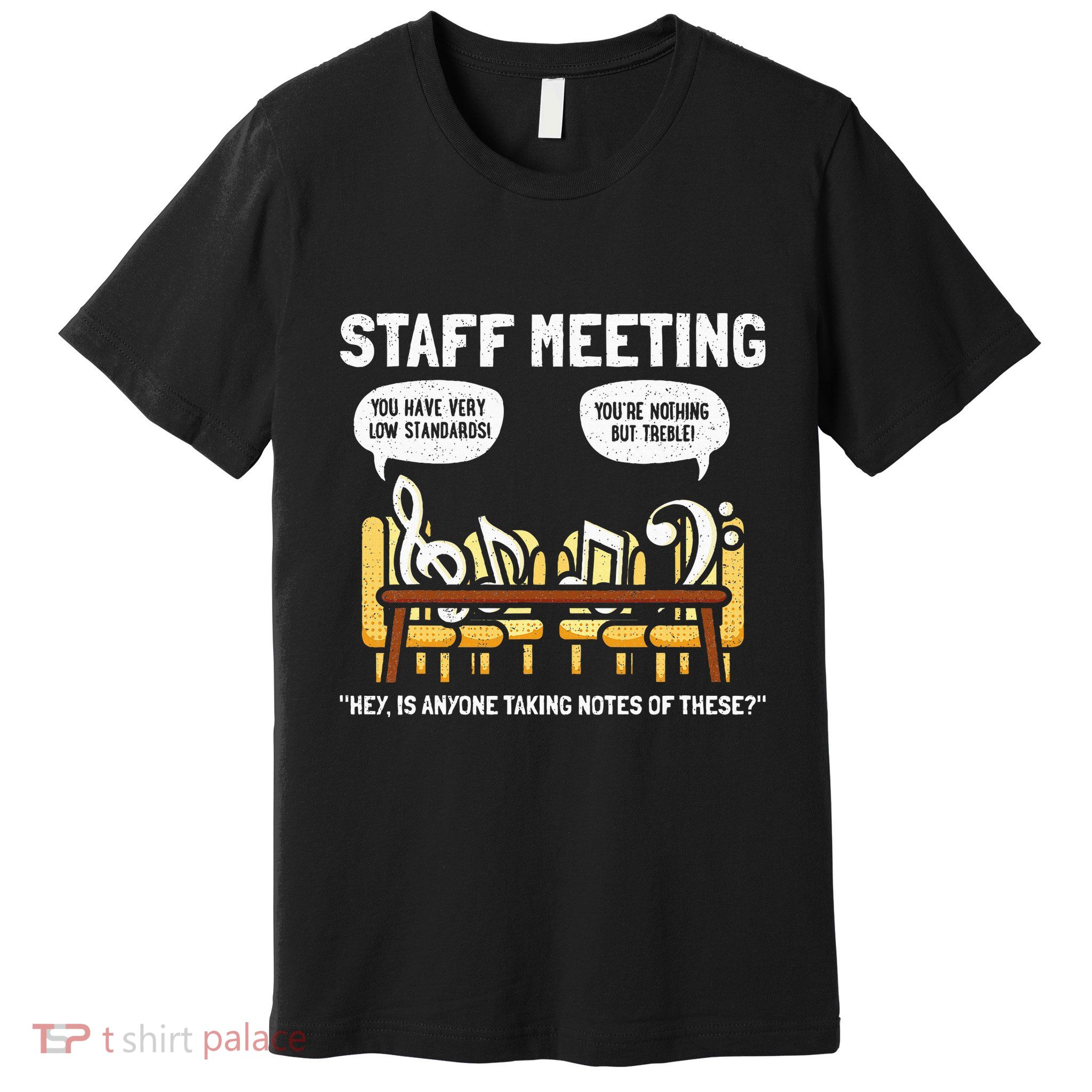 Music Theory Musician Music Teacher Funny Musical Notes Premium T-Shirt