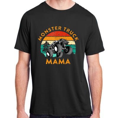 Monster Truck Mama Retro Vintage Style Monster Truck Adult ChromaSoft Performance T-Shirt