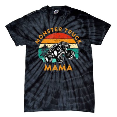 Monster Truck Mama Retro Vintage Style Monster Truck Tie-Dye T-Shirt