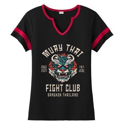 Muay Thai Ladies Halftime Notch Neck Tee