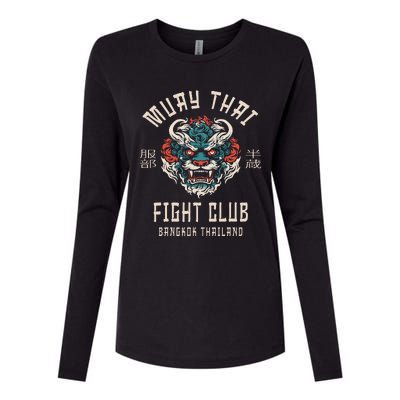 Muay Thai Womens Cotton Relaxed Long Sleeve T-Shirt