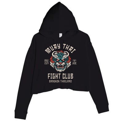 Muay Thai Crop Fleece Hoodie