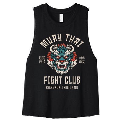 Muay Thai Women's Racerback Cropped Tank