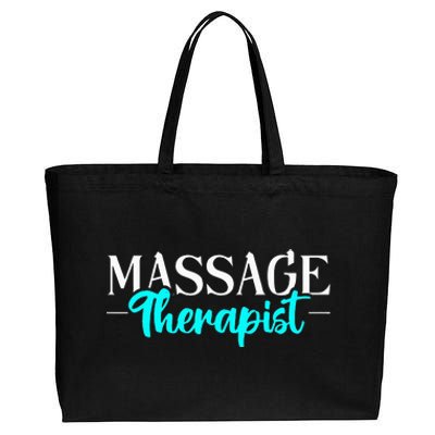 Massage Therapist Massage Therapy Cotton Canvas Jumbo Tote